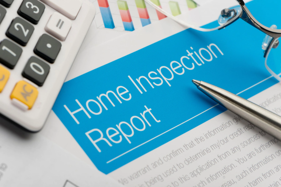 flat layout design of home inspection report